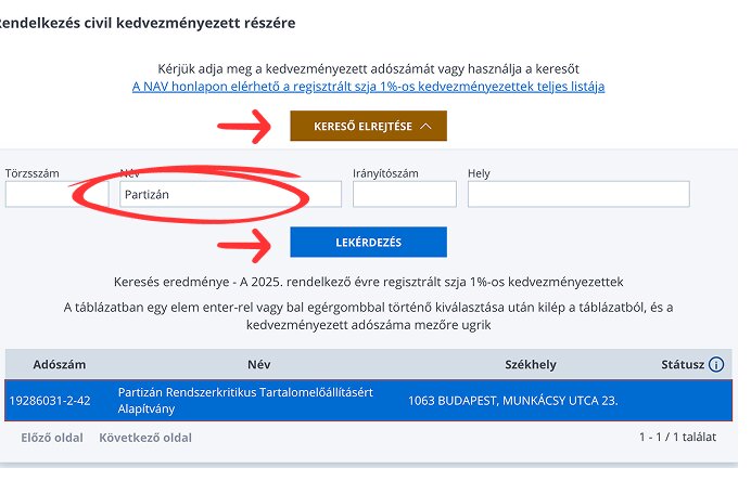 Válaszd ki a Partizánt