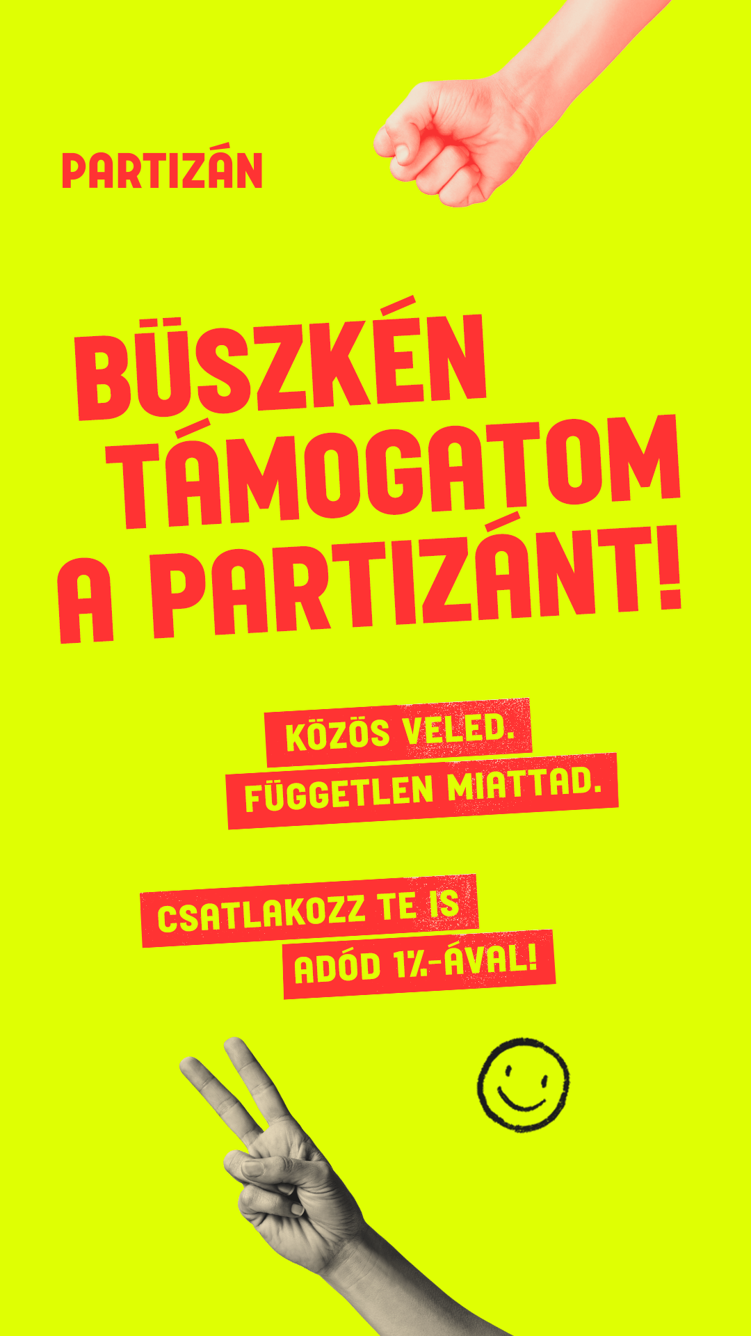 Büszkén támogatom a Partizánt!